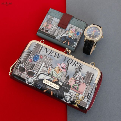 3 PIECE GIFT SET (CROSSBODY WALLET, CARD CASE, WATCH)