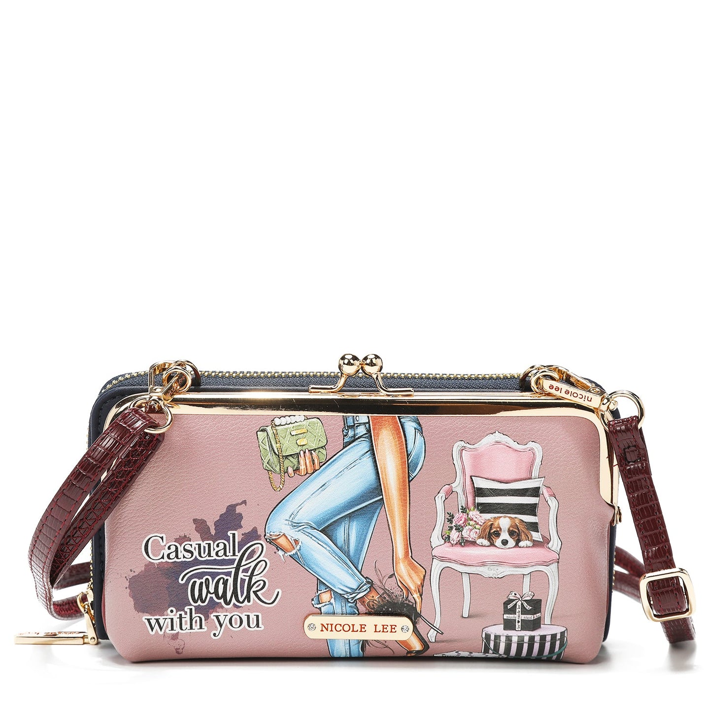3 PIECE GIFT SET (CROSSBODY WALLET, CARD CASE, WATCH)
